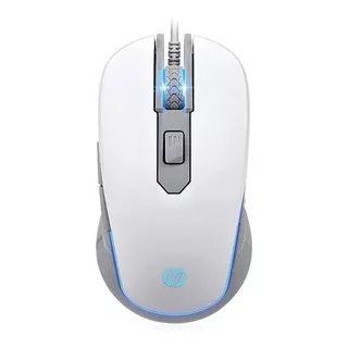 Mouse Gamer Hp M200 Blanc Iluminado 2400dpi/tienda Megabytes Color Blanco