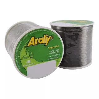 Linha Monofilamento Araty Superflex Fumê 0,40mm - 719m Cor Cinza