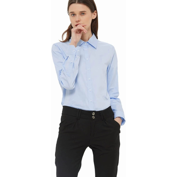 Blusa De Vestir Formal Para Mujer Para Trabajar Manga Larga