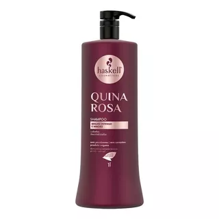 Haskell Shampoo Quina Rosa 1 Litro Brilho E Maciez