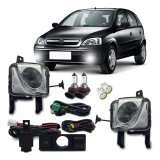 Kit Farol Milha Corsa Montana Meriva 2003 A 2012+ 4 Brinde