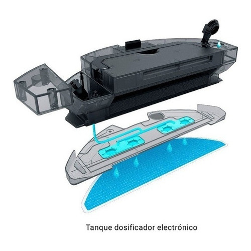 Tanque De Agua Aspiradora Panavox Robot G2-el Mejor Respaldo Color Negro