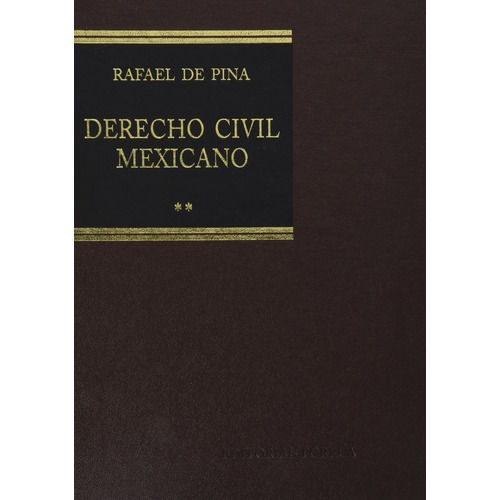 Derecho Civil Mexicano Ii Bienes  Sucesiones Rafael Pina 