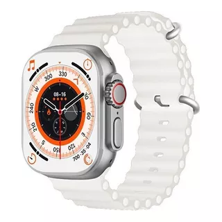 Reloj Smartwatch Inteligente Somostel T800 Ultra Ts Home Color De La Caja Plateado Color De La Malla Gris Color Del Bisel Plata Diseño De La Malla Deportiva