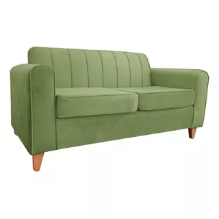 Sillon Sofa 2 Cuerpos Vintage Escandinavo Pana Antimanchas