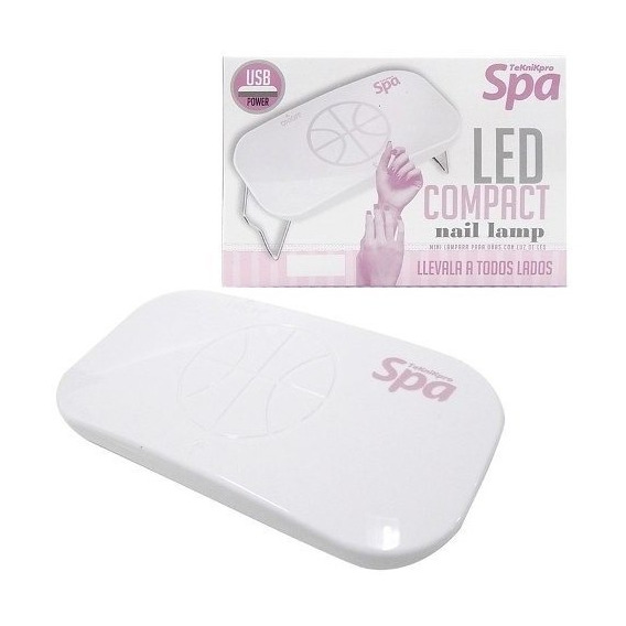 Teknikpro Led Compact Nail Lamp 5w Cabina Portatil Uñas Usb