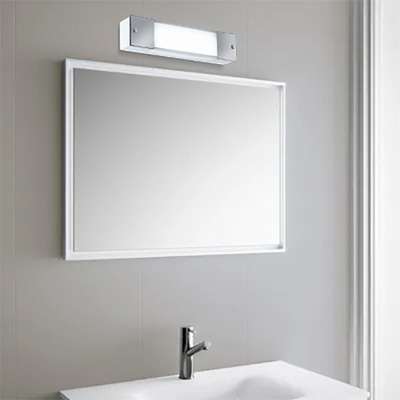 Aplique 2 Luces Moderno Baño Apto Led E-27 Con Cromo Gam 