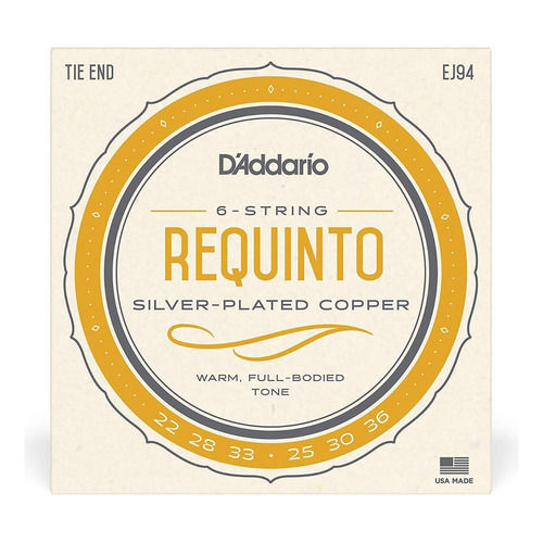 Encordado D'addario Ej94 Para Requinto 6 Cuerdas Nylon