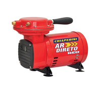 Compressor De Ar Elétrico Portátil Chiaperini Ar Direto Red Monofásica Vermelho 127v/220v