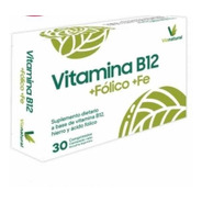 Vitamina B12 1000 Mcg + Fólico + Hierro Via Natural Sabor Sin Sabor