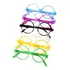 Lentes Chatos Fluo X 12 Und. Cotillón Fiesta Formas Varias Multicolor Circulos