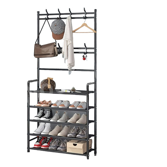 Zapatera Organizador Perchero Metalico Rack Para Ropa Mueble