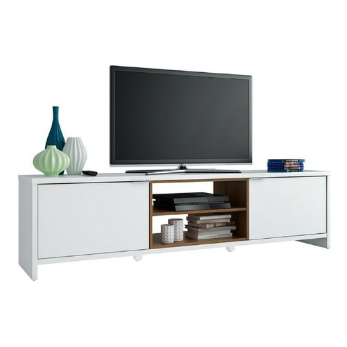 Mueble Para Tv Madesa Metz Hasta 75'' Color Blanco