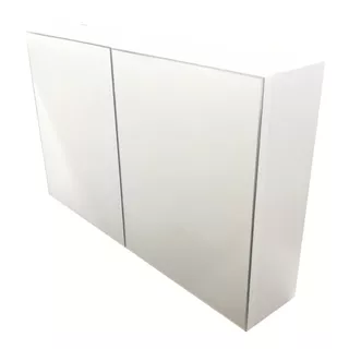 Botiquín Con Espejo Para Baño Color Blanco 2 Puertas 