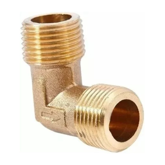 Codo De Bronce Para Compresores 25 50 100 Litros Lusqtoff