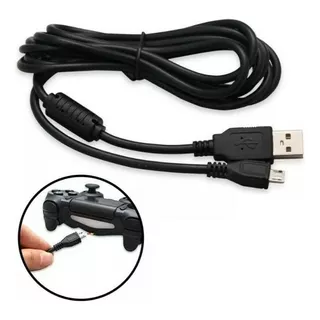 Cable Carga Joystick Ps4 Micro Usb Con Filtro Usb Control