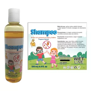  Shampoo Para Piojos Y Liendres En Niños Anti Piojos 120ml