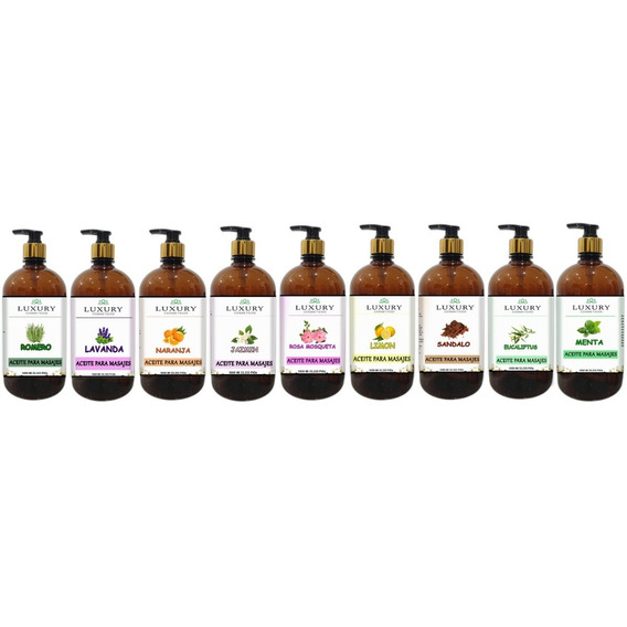 Aceite Para Masajes 1 Litro  Varios Aromas Lleve 4 Pague 3