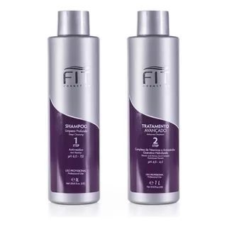 Fit Cosmetics Kit Shampoo 1l E Tratamento Avançado 1l