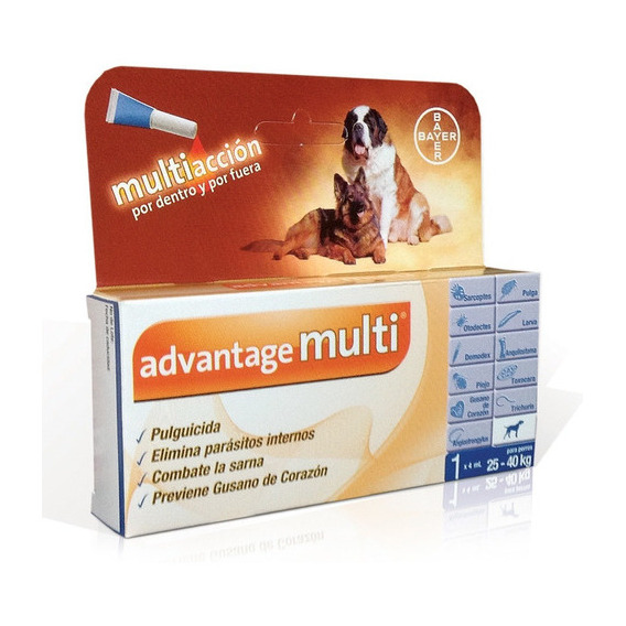 Advantage Multi® Antipulgas Y Parásitos Perros 25 A 40 Kg