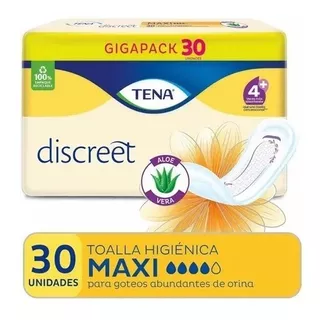 Tena Discreet Maxi 4x30 (total 120 Toallas) C/ Aloe Vera Maf