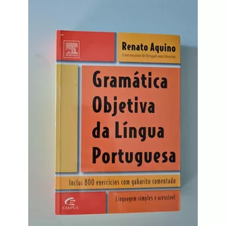 Livro, Gramática Objetiva Da Lígua Portuguesa, Renato Aquino