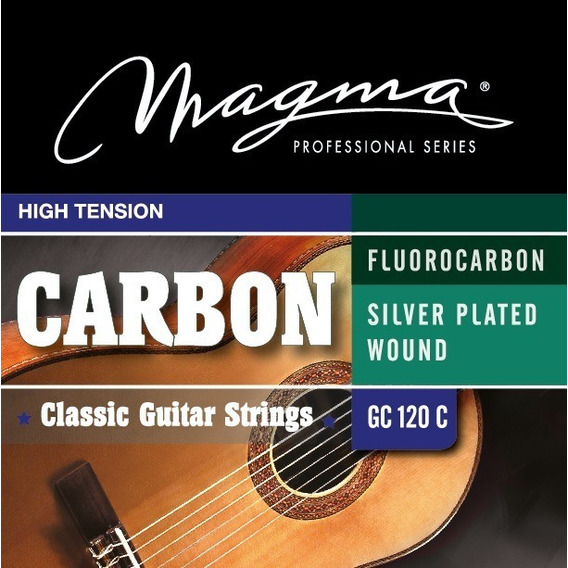 Encordado Guitarra Clásica Magma Tens. Alta Carbono Gc120c