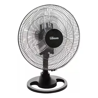 Ventilador De Mesa Liliana Vsoc16 Negro Con 3 Palas Color Transparente De Plástico, 16  De Diámetro 220 v