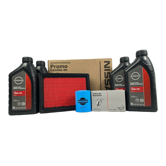 Kit De Cambio De Aceite 15w40 Y Filtro De Aire Nissan Tsuru 