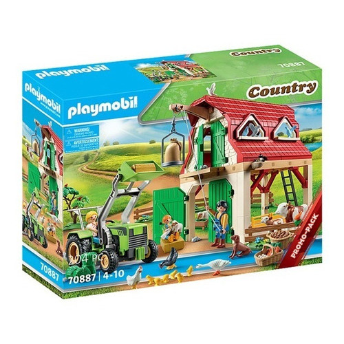 Playmobil Granja C/ Cria De Animales + Figuras Country 70887