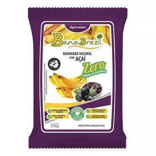 Bananada Com Açaí Zero Banabrazil 230g