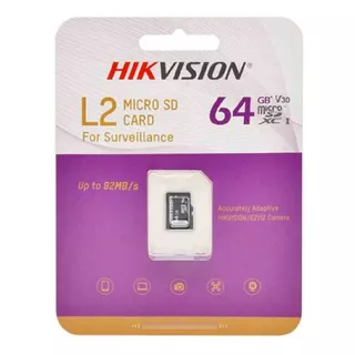 Tarjeta De Memoria Micro Sd 64gb Hikvision. Vídeo Vigilancia