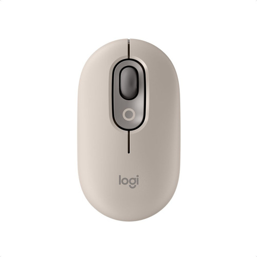 Logitech Mouse Inalámbrico Pop Mist Con Botón Emojis Color Gris