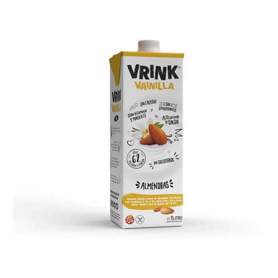 Leche Vegetal De Almendras Vrink Sabor Vainilla