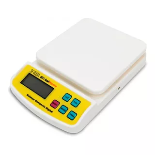 Balança Digital De Cozinha Até 10kg Branca Bivolt Globalmix