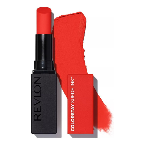 Labial Revlon Colorstay Suede Ink Acabado Mate Color Feed the Flame