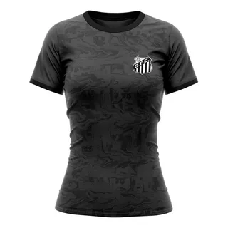 Camiseta Feminina Santos Character Em Dry Max Absorve Suor