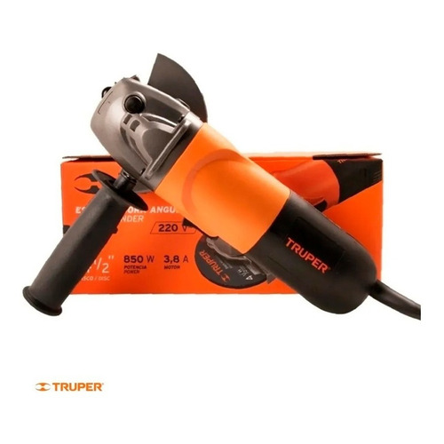 Esmeril Angular 4.1/2´´ 850w. (galletera) Truper Color Negro/Naranja Frecuencia 60Hz