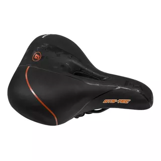 Selim Extra Confort Gts M1 Vazado Preto / Laranja