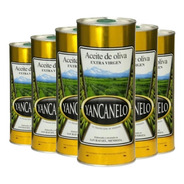 Aceite Oliva Yancanelo Extra Virgen Pack X 6 X 1 Litro