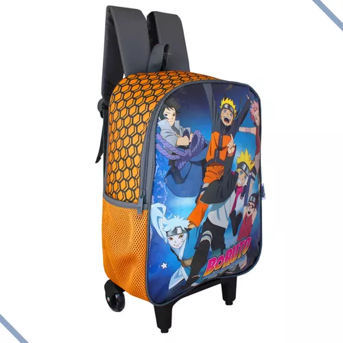 Mochila Rodinhas Naruto Next Generations + Lancheira Boruto Cor