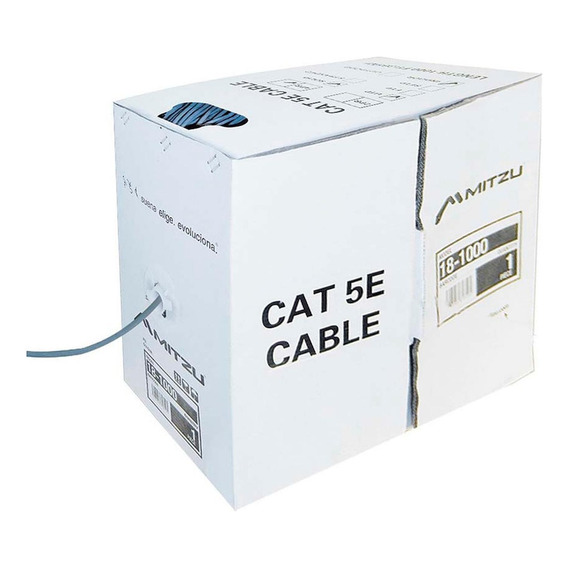 Cable Utp Para Red Cat 5e, Bobina 305m, 18-1000