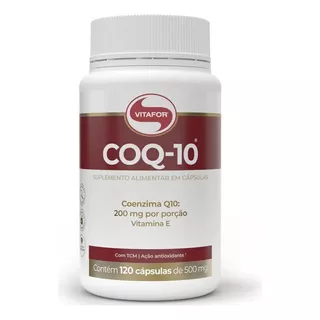 Coenzima Q10 Vitafor 200mg Por Porção 120caps