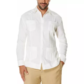 Guayaberas Manga Larga De Lino 100% Para Hombres Importadas