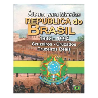  Álbum Vacio De Brasil P/ Monedas, Años 1942/1994 Estado Unc