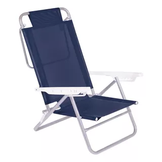 Silla Playa Reposera Aluminio Mor Summer -  Color Azul