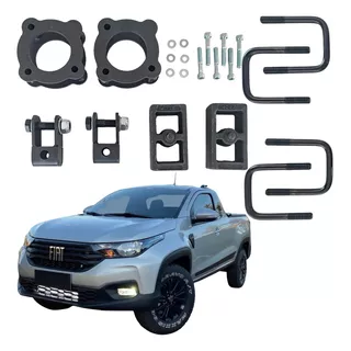 Kit Lift Erguer Suspensão 2 Pol Fiat Strada Freedom 2021