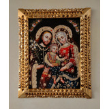 Sagrada Familia - Pintura Cusqueña, Pintura Óleo Original