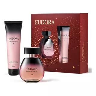 Eudora Velvet Authentic Kit (2 Itens: Colônia + Hidratante) Presente