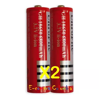 Bateria Ultrafire 18650 6800mah Li-ion Recargable 18x67 Mm